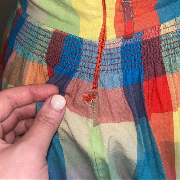 RARE - Blutsgeschwister Rainbow Check Dress - Size Small - Picture 4 of 4